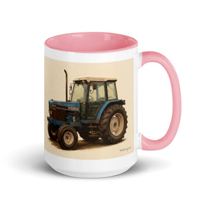 The Tractor Mugs Store Pink / 15 oz Ford 6640 Oil-Painting | Mug with Color Inside Quality Farmers Merch