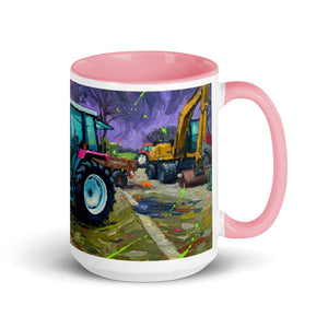 The Tractor Mugs Store Pink / 15 oz Renault 65-32 MX Splash Art | Mug with Color Inside Quality Farmers Merch