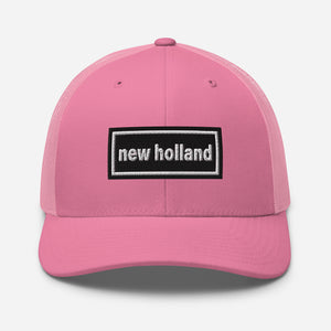 The Tractor Mugs Store Pink Oasis Style Retro New Holland | Trucker Cap Quality Farmers Merch
