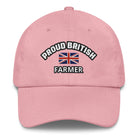 The Tractor Mugs Store Pink Proud British Farmer | Dad Hat Quality Farmers Merch