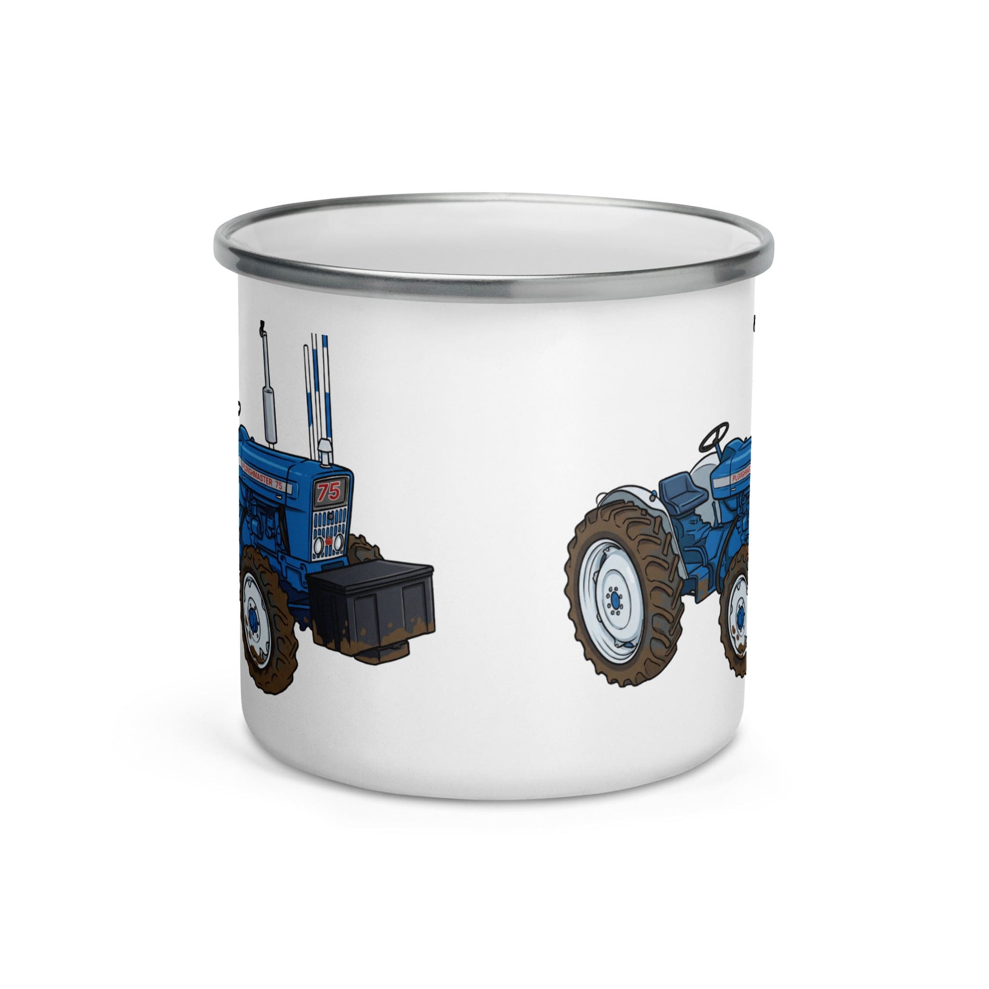 The Tractor Mugs Store PLOUGHMASTER 75 | Enamel Mug Quality Farmers Merch