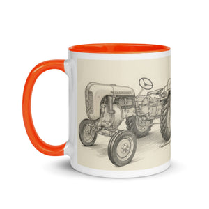 The Tractor Mugs Store Porsche Diesel A111 Pencil Sketch | Mug with Color Inside Quality Farmers Merch