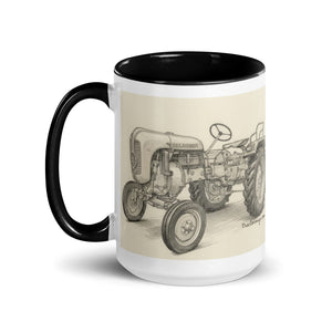 The Tractor Mugs Store Porsche Diesel A111 Pencil Sketch | Mug with Color Inside Quality Farmers Merch