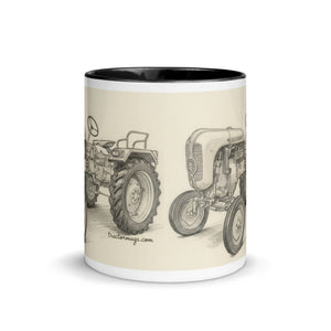 The Tractor Mugs Store Porsche Diesel A111 Pencil Sketch | Mug with Color Inside Quality Farmers Merch