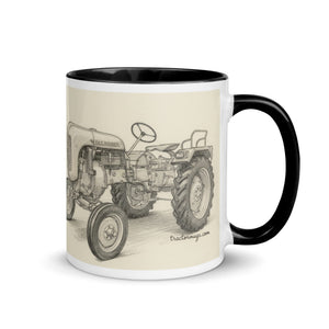 The Tractor Mugs Store Porsche Diesel A111 Pencil Sketch | Mug with Color Inside Quality Farmers Merch