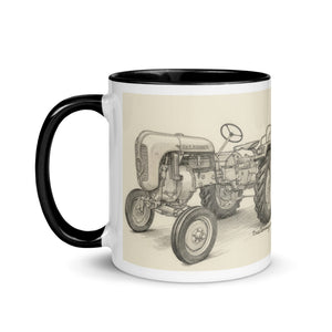 The Tractor Mugs Store Porsche Diesel A111 Pencil Sketch | Mug with Color Inside Quality Farmers Merch
