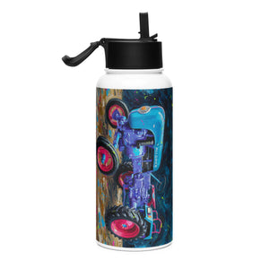 The Tractor Mugs Store Porsche Diesel A111 Splash Art | Stainless steel water bottle with a straw lid Quality Farmers Merch