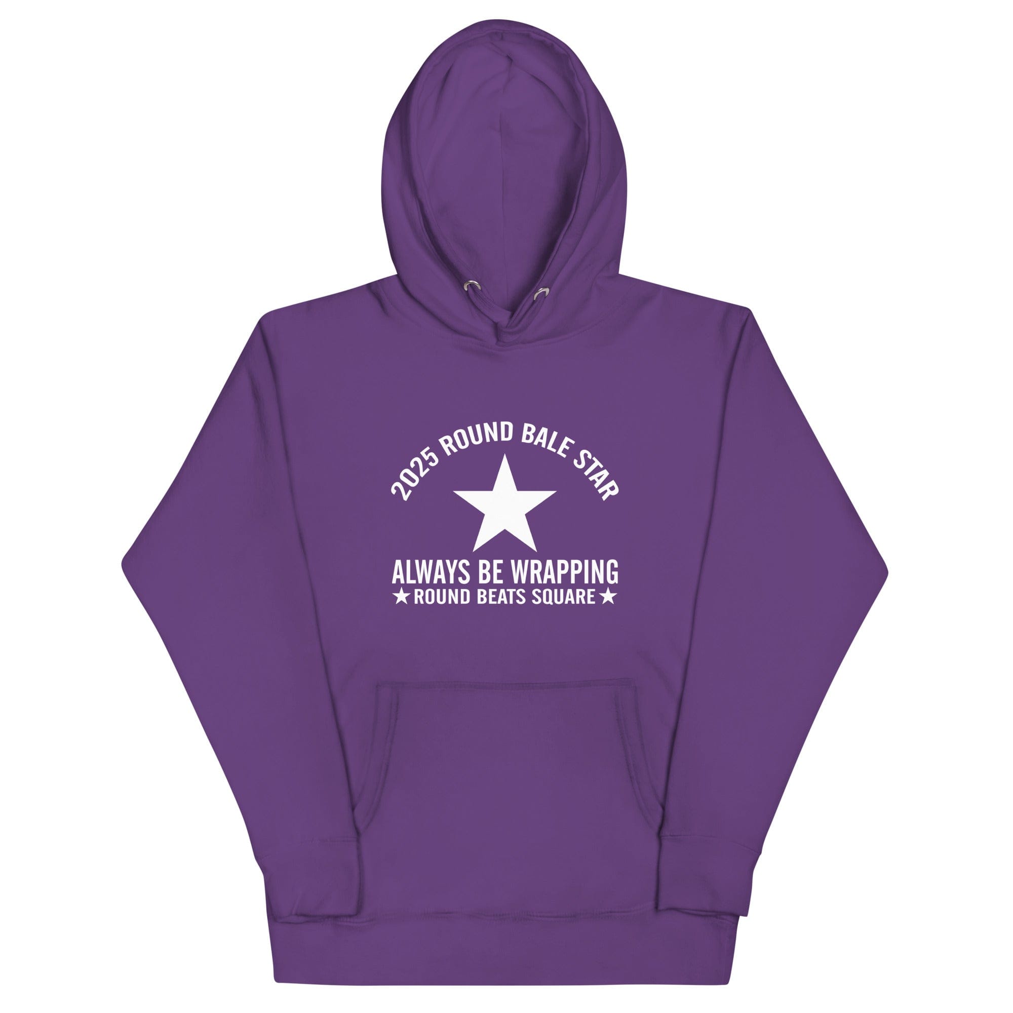 The Tractor Mugs Store Purple / S Round Baler Star | Unisex Hoodie Quality Farmers Merch