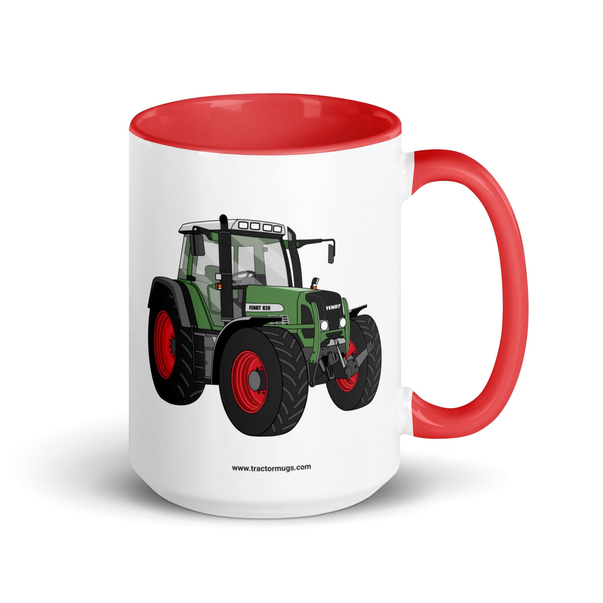 The Tractor Mugs Store Red / 15 oz Fendt 820 VArio TMS | Mug with Color Inside Quality Farmers Merch