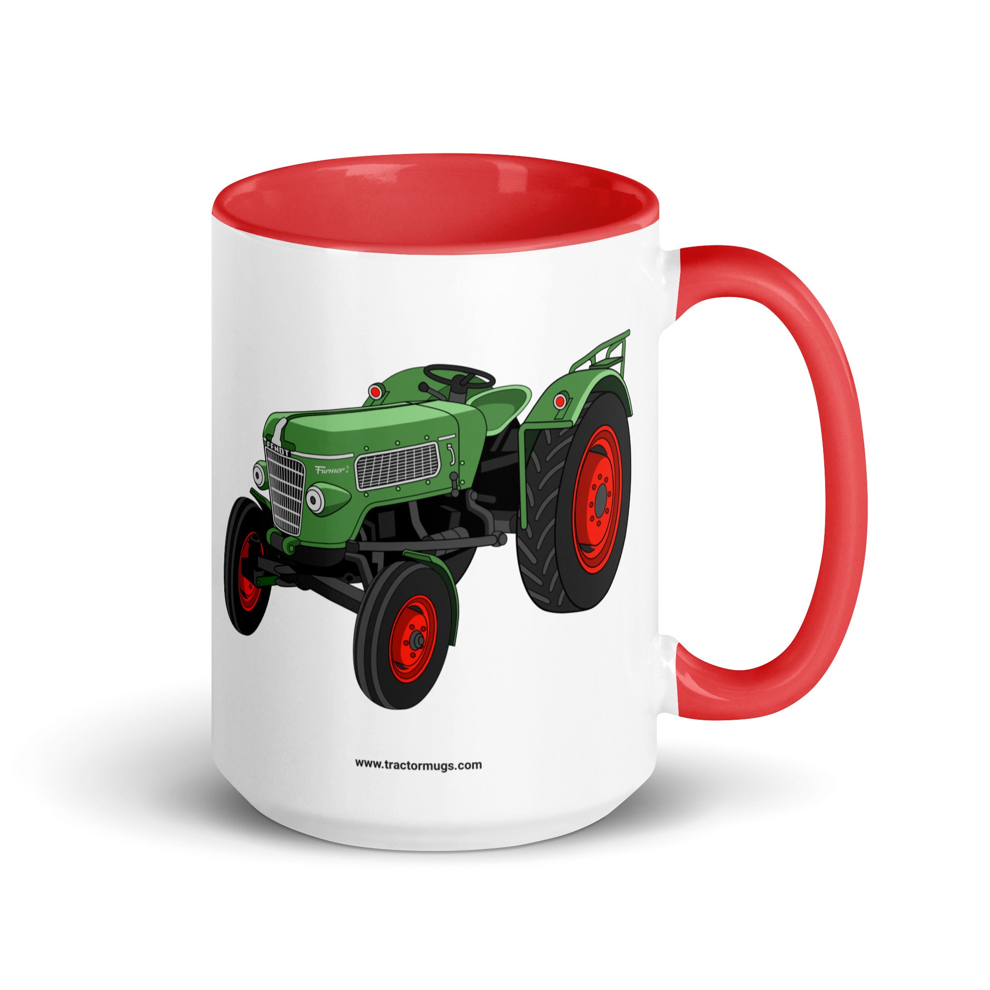 The Tractor Mugs Store Red / 15 oz Fendt Farmer 2 (1960) | Mug with Color Inside Quality Farmers Merch