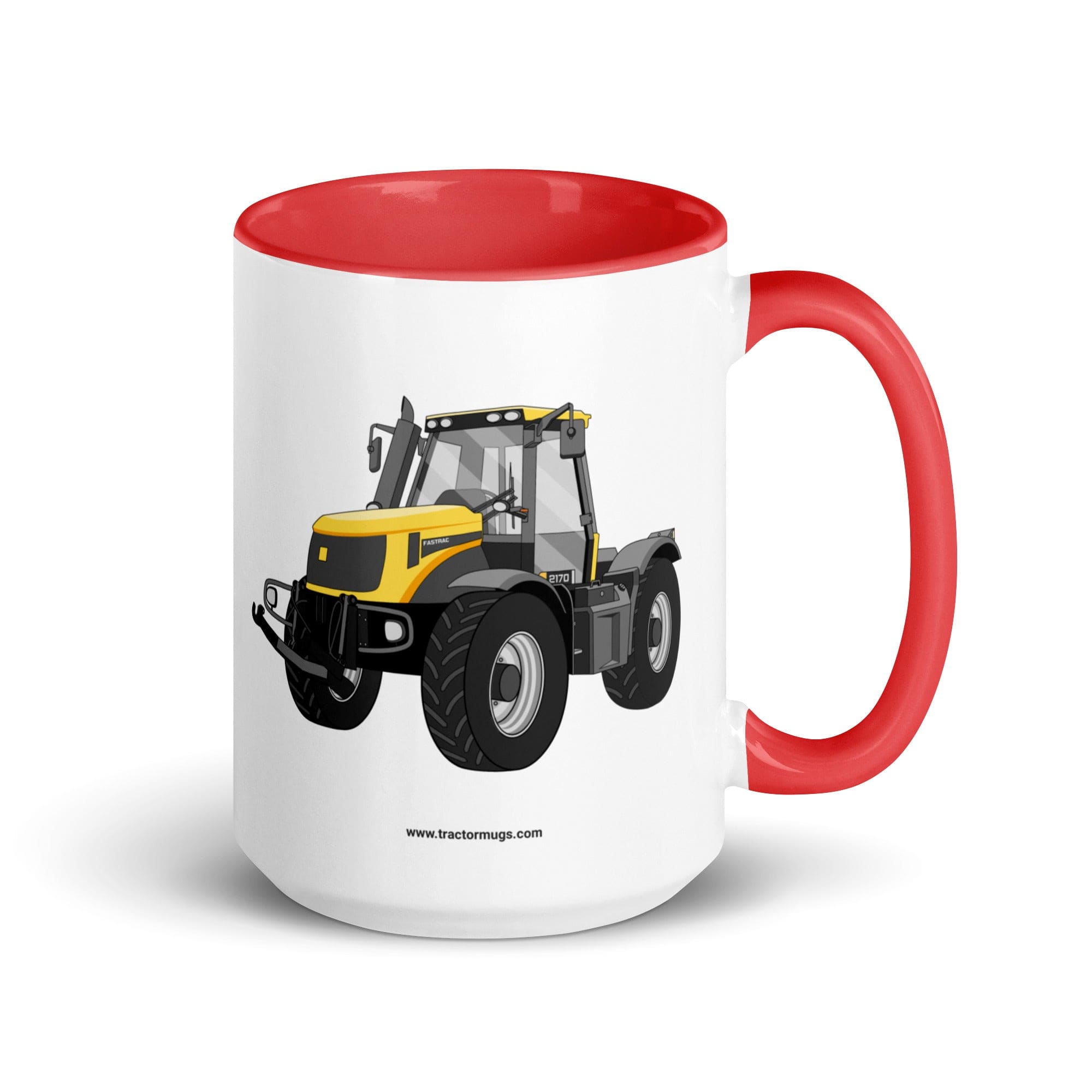 The Tractor Mugs Store Red / 15 oz JCB Fastrac 2170 | Mug with Color Inside Quality Farmers Merch
