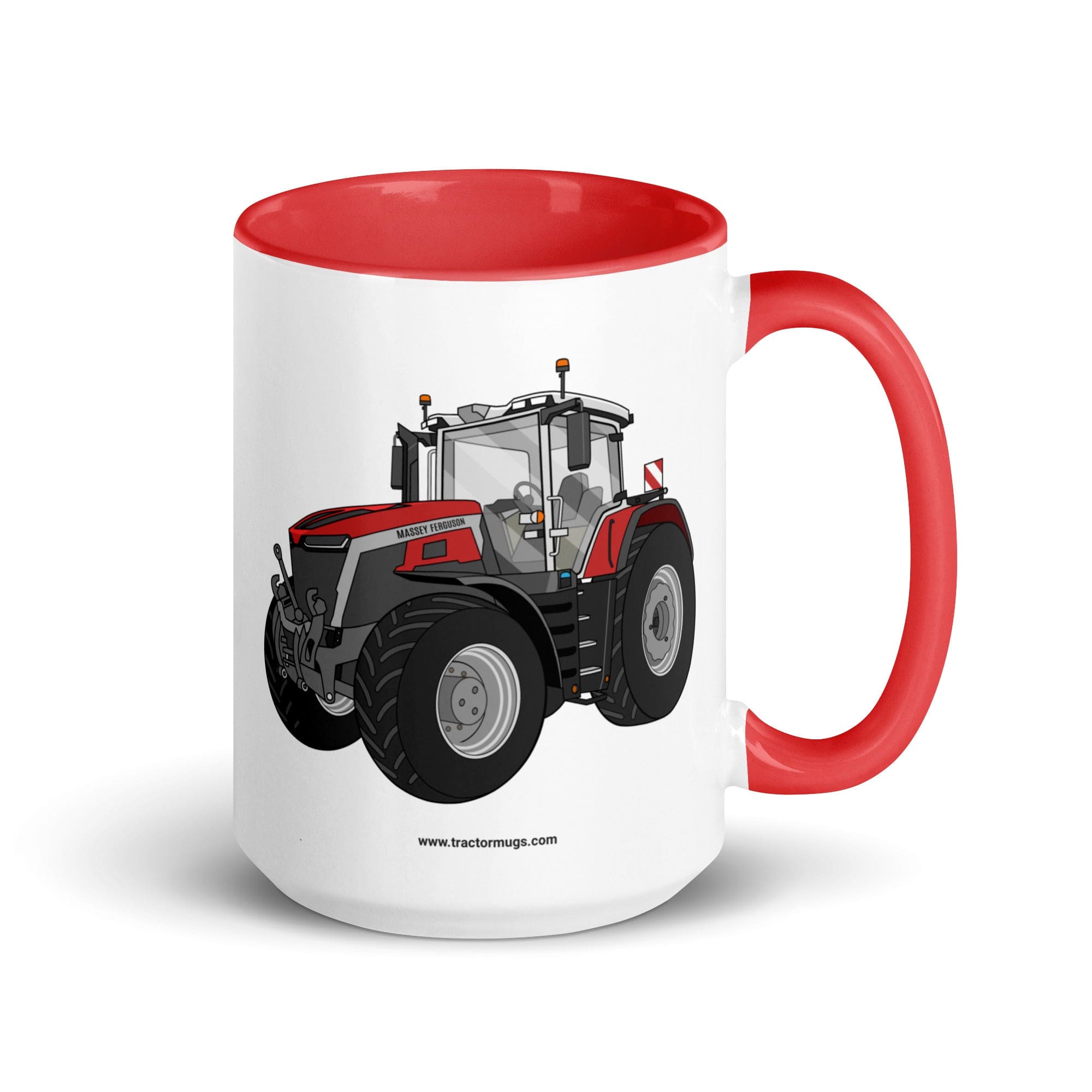 The Tractor Mugs Store Red / 15 oz Massey Ferguson 9X | Mug with Color Inside Quality Farmers Merch
