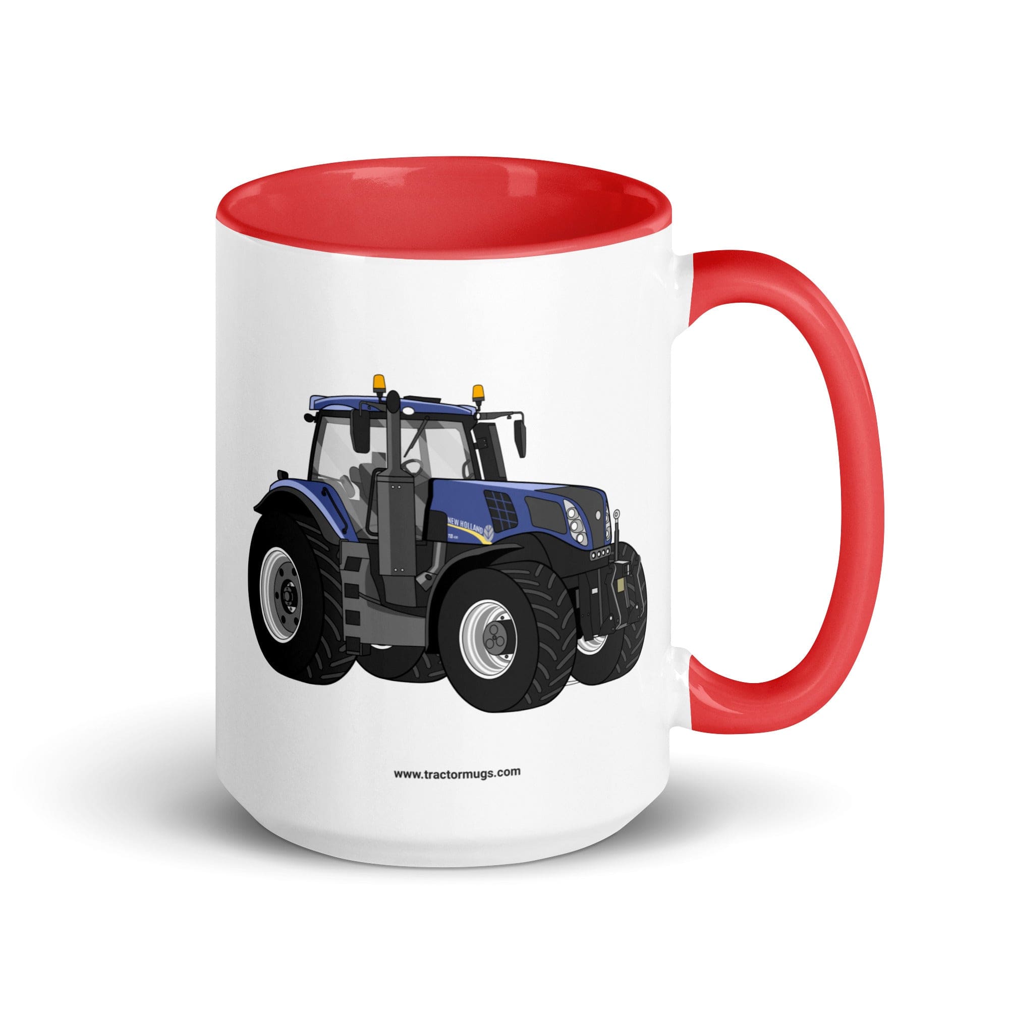 The Tractor Mugs Store Red / 15 oz New Holland T8 435 | Mug with Color Inside Quality Farmers Merch