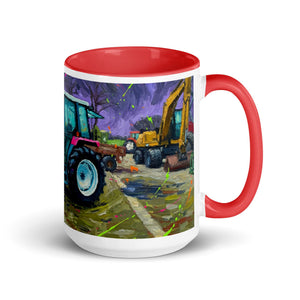 The Tractor Mugs Store Red / 15 oz Renault 65-32 MX Splash Art | Mug with Color Inside Quality Farmers Merch