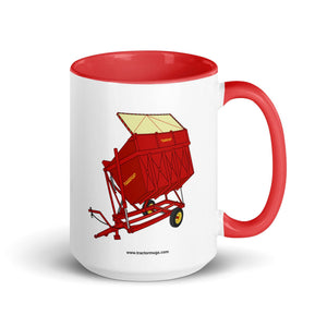 The Tractor Mugs Store Red / 15 oz Taarup tipvogn T3 Trailer | Mug with Color Inside Quality Farmers Merch