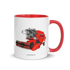 The Tractor Mugs Store Red 1994 Massey Ferguson 32 Combine Harvester | Mug with Color Inside Quality Farmers Merch