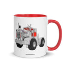 The Tractor Mugs Store Red Big Bud Tractor | Mug with Color Inside Quality Farmers Merch