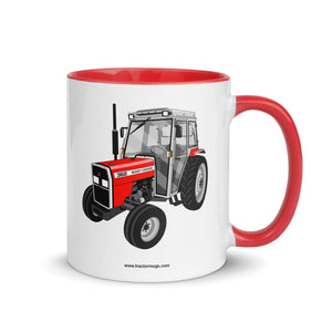 The Tractor Mugs Store Red Massey Ferguson 362 | Mug with Color Inside Quality Farmers Merch