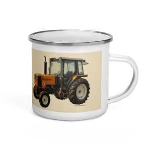 The Tractor Mugs Store Renault 65-32 MX Oil Painting | Enamel Mug Quality Farmers Merch