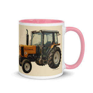The Tractor Mugs Store Renault 65-32 MX Oil Painting | Mug with Color Inside Quality Farmers Merch