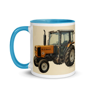 The Tractor Mugs Store Renault 65-32 MX Oil Painting | Mug with Color Inside Quality Farmers Merch