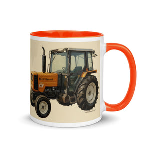 The Tractor Mugs Store Renault 65-32 MX Oil Painting | Mug with Color Inside Quality Farmers Merch