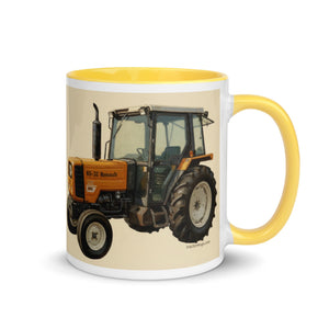 The Tractor Mugs Store Renault 65-32 MX Oil Painting | Mug with Color Inside Quality Farmers Merch