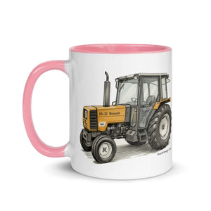 The Tractor Mugs Store Renault 65-32 MX Pencil Sketch | Mug with Color Inside Quality Farmers Merch