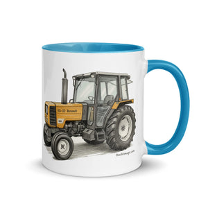 The Tractor Mugs Store Renault 65-32 MX Pencil Sketch | Mug with Color Inside Quality Farmers Merch
