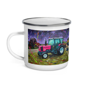 The Tractor Mugs Store Renault 65-32 MX Splash Art | Enamel Mug Quality Farmers Merch