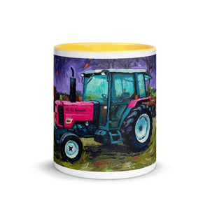 The Tractor Mugs Store Renault 65-32 MX Splash Art | Mug with Color Inside Quality Farmers Merch
