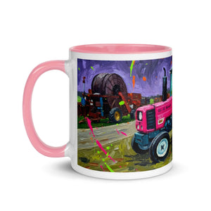 The Tractor Mugs Store Renault 65-32 MX Splash Art | Mug with Color Inside Quality Farmers Merch