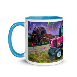 The Tractor Mugs Store Renault 65-32 MX Splash Art | Mug with Color Inside Quality Farmers Merch