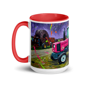The Tractor Mugs Store Renault 65-32 MX Splash Art | Mug with Color Inside Quality Farmers Merch