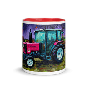 The Tractor Mugs Store Renault 65-32 MX Splash Art | Mug with Color Inside Quality Farmers Merch