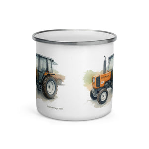 The Tractor Mugs Store Renault 65-32 MX Watercolor | Enamel Mug Quality Farmers Merch