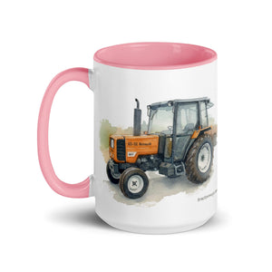 The Tractor Mugs Store Renault 65-32 MX Watercolor | Mug with Color Inside Quality Farmers Merch
