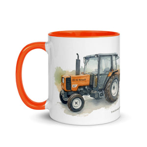 The Tractor Mugs Store Renault 65-32 MX Watercolor | Mug with Color Inside Quality Farmers Merch