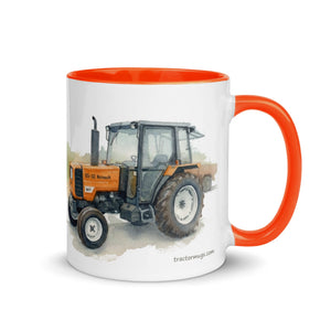 The Tractor Mugs Store Renault 65-32 MX Watercolor | Mug with Color Inside Quality Farmers Merch