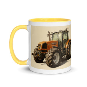 The Tractor Mugs Store Renault ares 696 rz Oil Painting | Mug with Color Inside Quality Farmers Merch