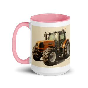 The Tractor Mugs Store Renault ares 696 rz Oil Painting | Mug with Color Inside Quality Farmers Merch