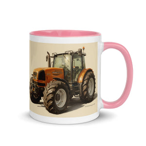 The Tractor Mugs Store Renault ares 696 rz Oil Painting | Mug with Color Inside Quality Farmers Merch