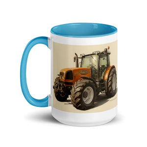 The Tractor Mugs Store Renault ares 696 rz Oil Painting | Mug with Color Inside Quality Farmers Merch