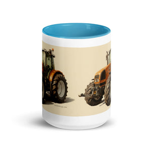The Tractor Mugs Store Renault ares 696 rz Oil Painting | Mug with Color Inside Quality Farmers Merch