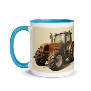 The Tractor Mugs Store Renault ares 696 rz Oil Painting | Mug with Color Inside Quality Farmers Merch