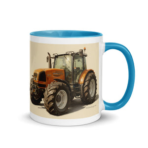 The Tractor Mugs Store Renault ares 696 rz Oil Painting | Mug with Color Inside Quality Farmers Merch