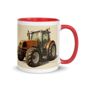 The Tractor Mugs Store Renault ares 696 rz Oil Painting | Mug with Color Inside Quality Farmers Merch