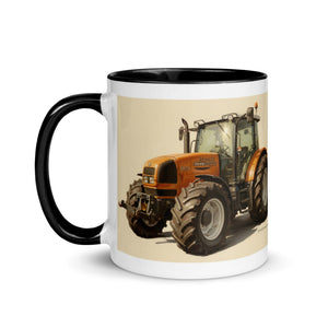 The Tractor Mugs Store Renault ares 696 rz Oil Painting | Mug with Color Inside Quality Farmers Merch
