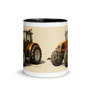 The Tractor Mugs Store Renault ares 696 rz Oil Painting | Mug with Color Inside Quality Farmers Merch