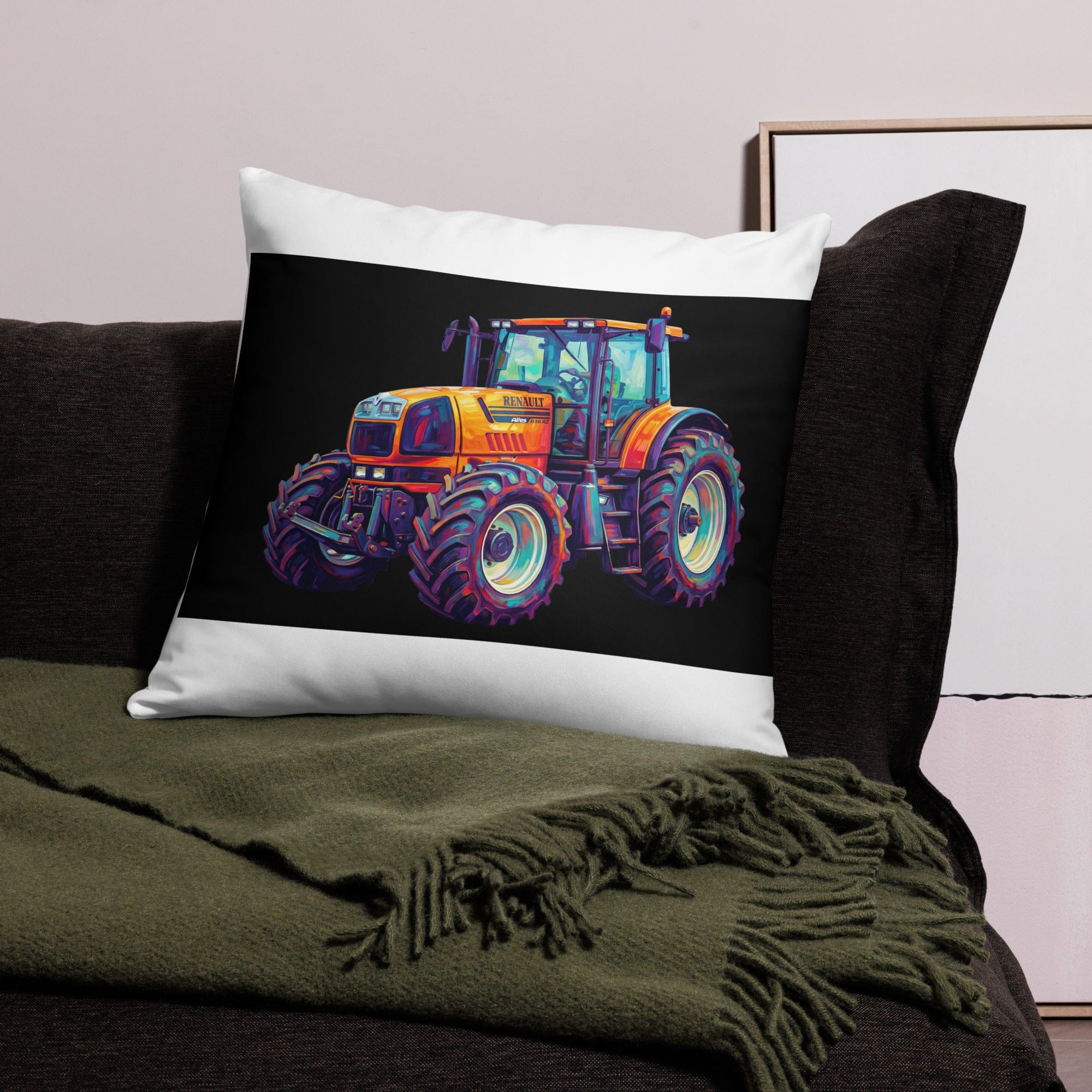 The Tractor Mugs Store Renault Atles 926 | Splash Art Pillow Case Quality Farmers Merch